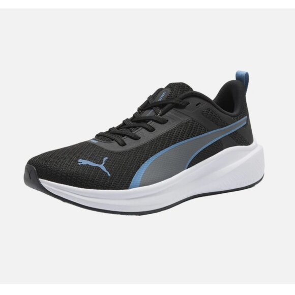 PUMA Mens Rocket Fuel Lite Running  Black Sneakers - Picture 1 of 7
